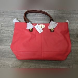 NWD Charming Charlie bag-in-bag tote red
